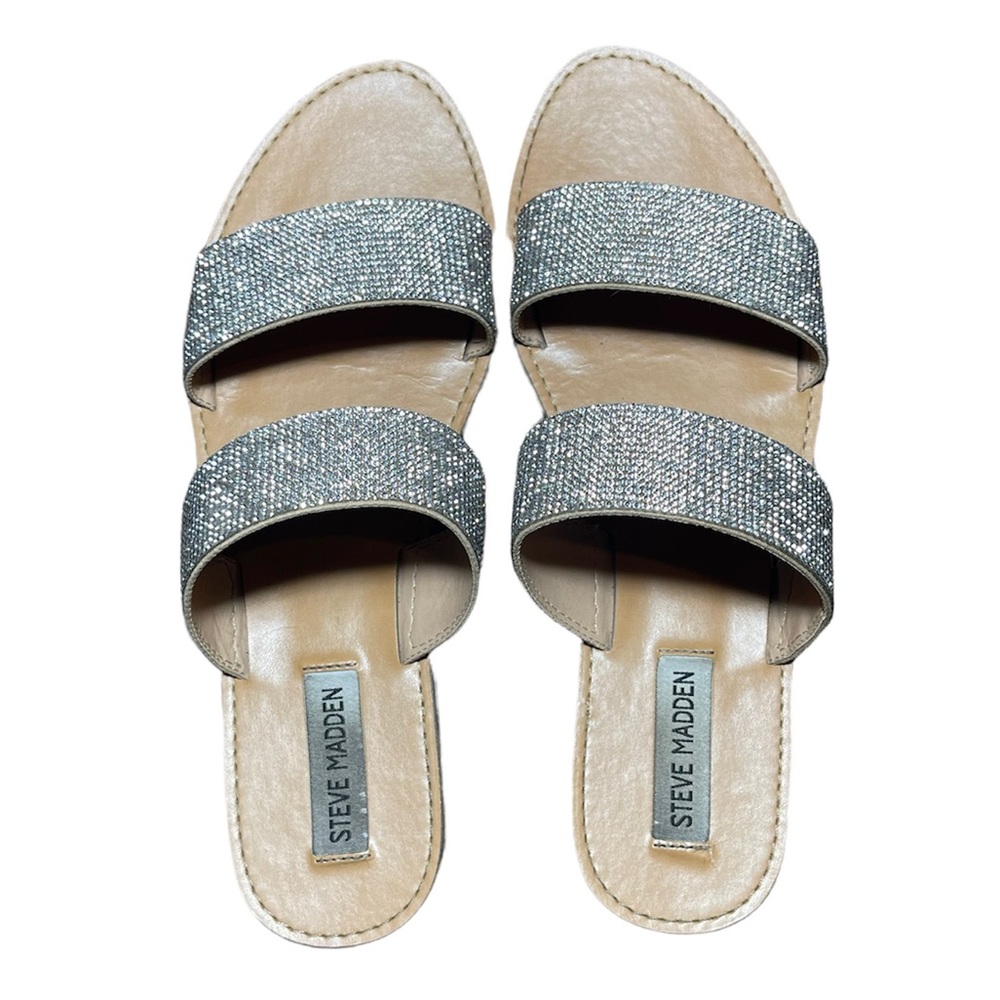 Steve Madden Ronan Flat Slides ✨✨✨Sparkle!